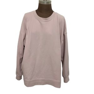 Lululemon Perfectly Oversized Crew Feather Pink Mist Size 12